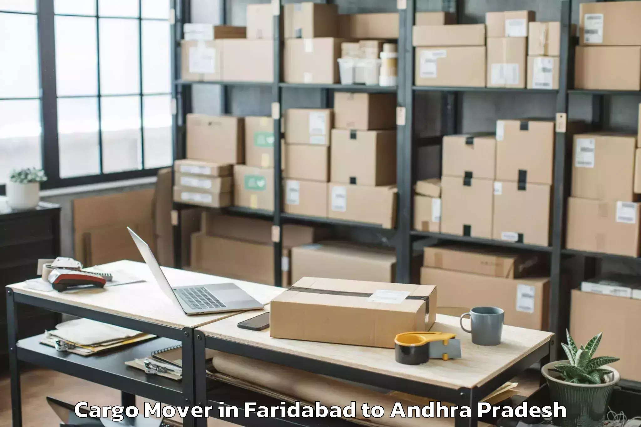 Reliable Faridabad to Rowthulapudi Cargo Mover